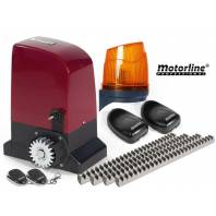 Kit de automatizare poarta culisanta 500 Kg Motorline cu cremaliera 4 metri